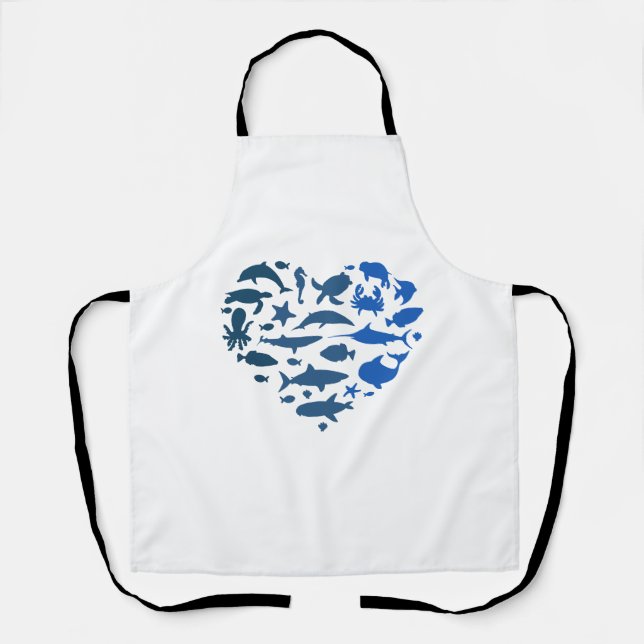 Herzseetiere Schürze (Vorderseite)