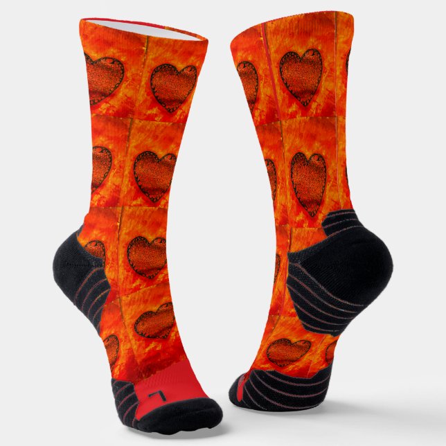 Herzsocken Socken (Gewinkelt)