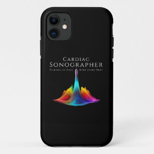 Herzsonographin - farbenfrohe Ultraschallwellen Case-Mate iPhone Hülle