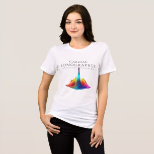 Herzsonographin - farbenfrohe Ultraschallwellen Tri-Blend Shirt