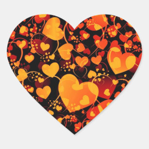 HERZSTART ART 8 Herz-Aufkleber