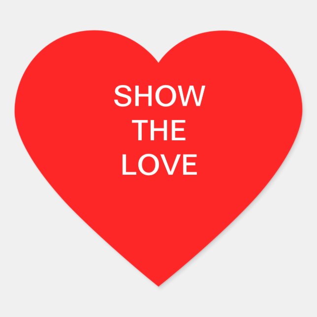 Herzstich Herz-Aufkleber (Vorderseite)