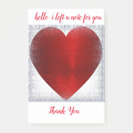 HERZSTICKWERTE POST-IT KLEBEZETTEL