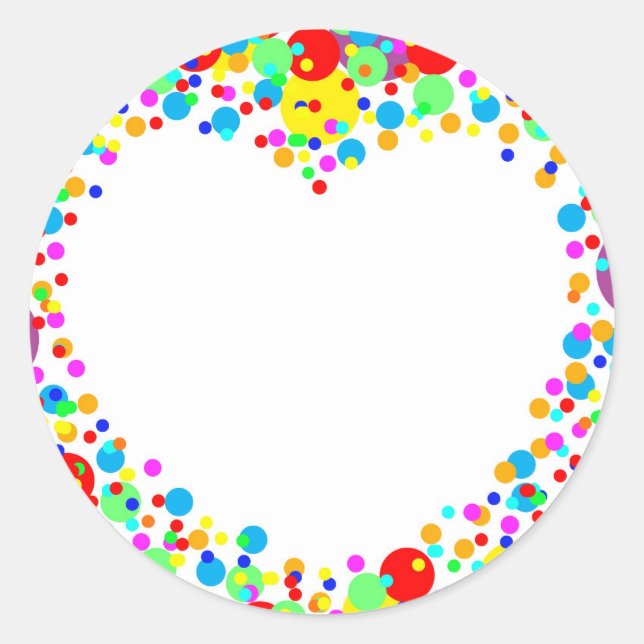 Herzstifter Runder Aufkleber (Vorderseite)