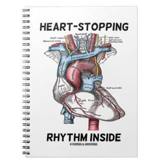 Herzstillstand Inside Anatomisches Herz Notizblock