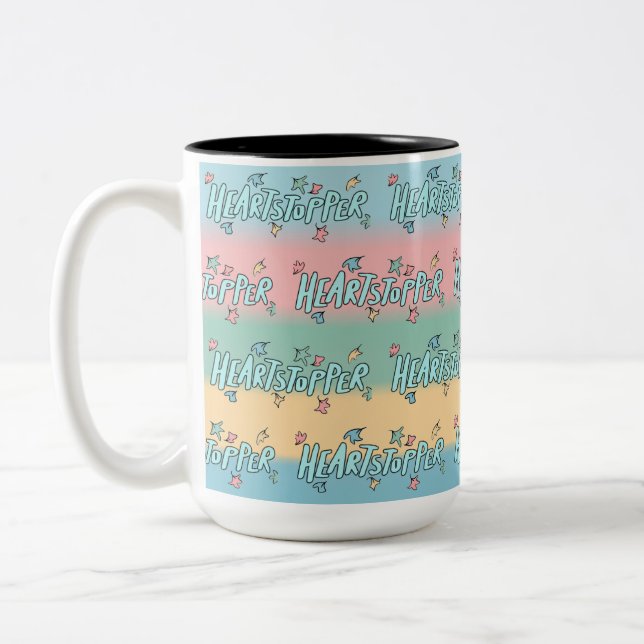 Herzstopfen farbenfroh zweifarbige tasse (Links)