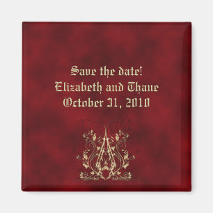 Herzstränge Gothic Save the Date Magnet