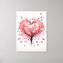 Herzstruktur Leinwanddruck