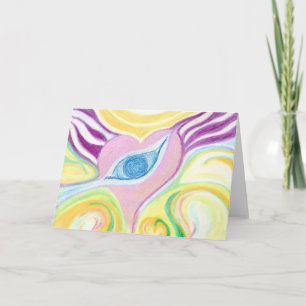 Herzstück Art Design Grußkarte vorne und hinten Karte