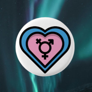Herzstück des Trans Pride Button