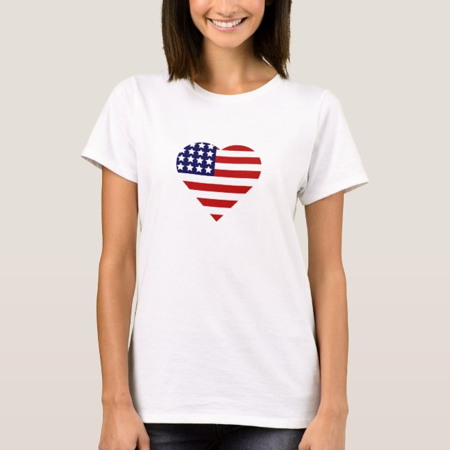 Herzstück im 4. Juli T-Shirt (Vorderseite)