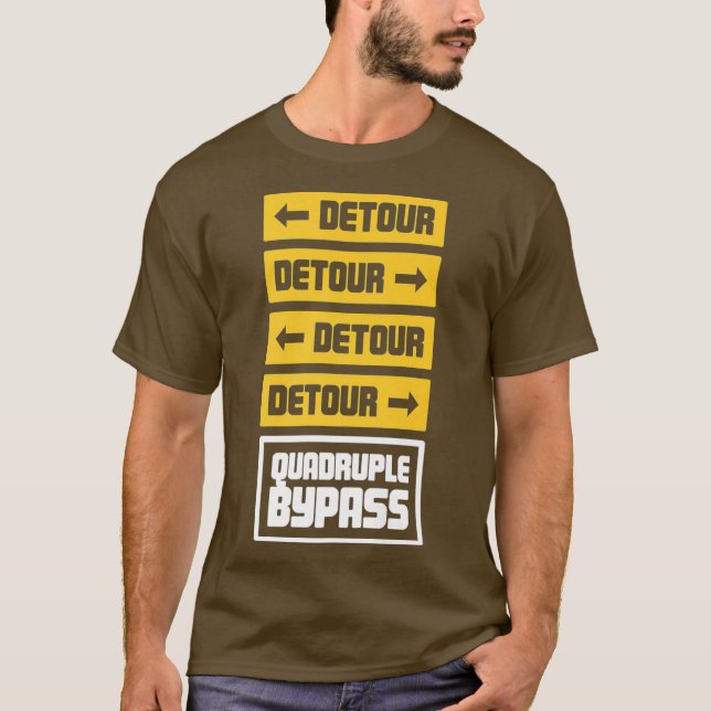 Herzstück Operation Geschenk Offenes Herz Quadrupl T-Shirt (Vorderseite)