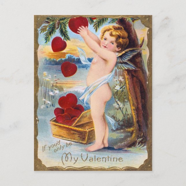 Herzstück Tree Valentines Postkarte (Vorderseite)