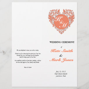 Herzstück von HeartyParty Coral und White Damask