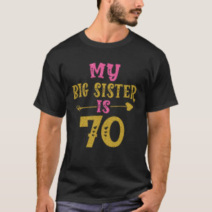 Herzt 70. Geburtstag für Schwester Brother T-Shirt