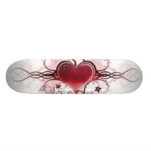 Herztätowierungsentwurf Skateboard