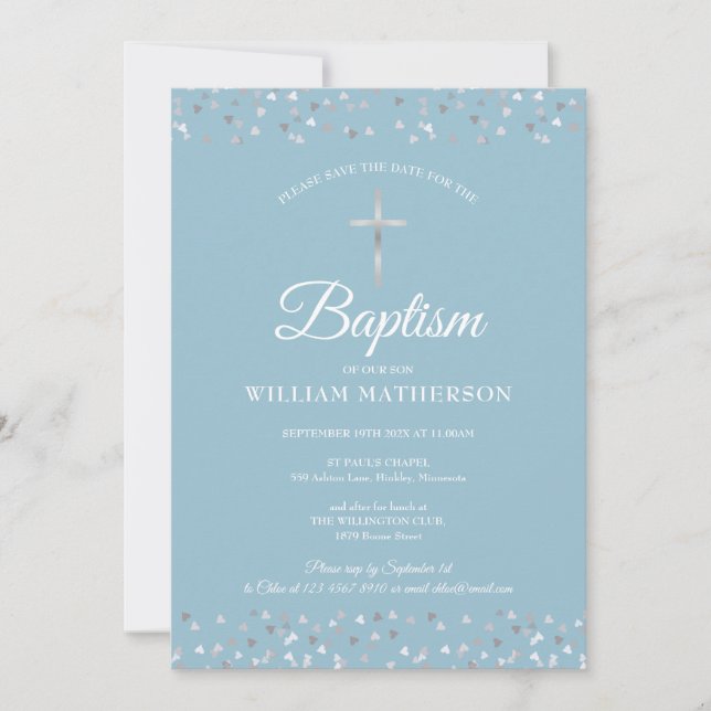 Herztaufe Konfirmation Save The Date (Vorderseite)