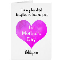 Herztochter im Gesetz Erster Muttertag