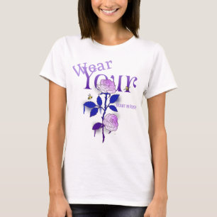 Herztragen in Rose T-Shirt