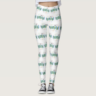 Herztransplantation Empfänger Retrostil Leggings