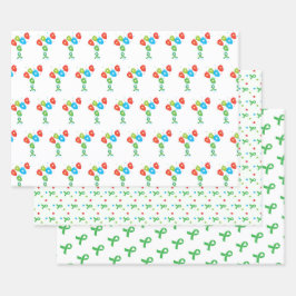 Herztransplantation farblich geschenkpapier set