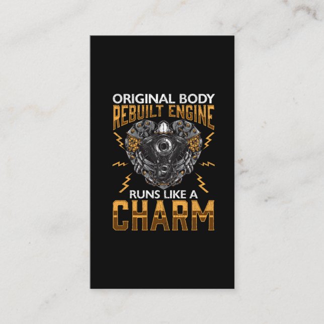 Herztransplantation Rebuilt Motor Umgehung Operati Visitenkarte (Vorderseite)