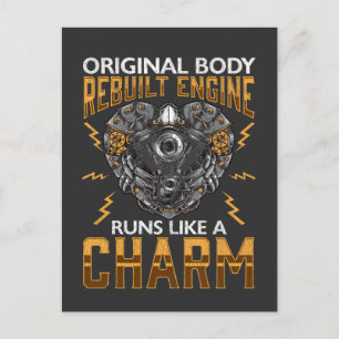 Herztransplantation Wiederaufbau Motor Umgehung Op Postkarte