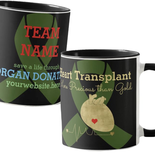 Herztransplantatteam Anpassbarer Kaffee Tasse (Von Creator hochgeladen)