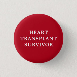 Herztransplantatüberlebensmittel - Rote Medizin Button