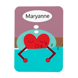 Herzträume Lila und grün Magnet