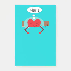 Herzträume Schatten der Grünen Post-it Klebezettel