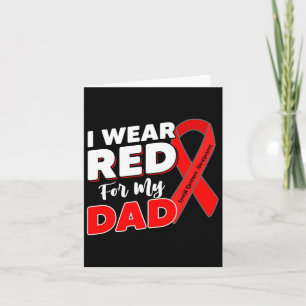 Herzüberlebende Kriegerin ich trage Rot für meinen Karte