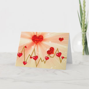 Herzvalentin Feiertagskarte