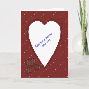 Herzvorlage Feiertagskarte