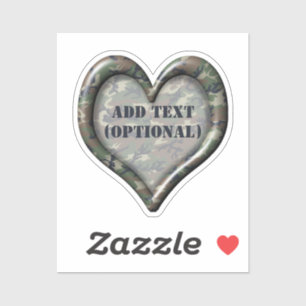 Herzwald Camouflage Aufkleber