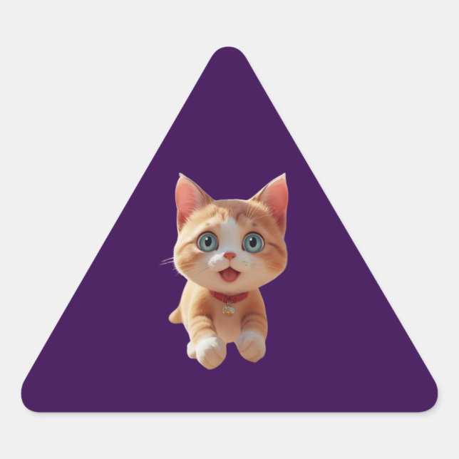 Herzwärmung - Paare, die Soule schmelzen Dreieckiger Aufkleber (Vorderseite)