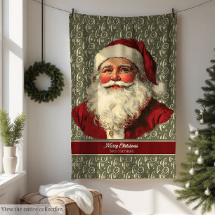 Herzwärmung Retro Santa Blanket für Weihnachtsfreu Fleecedecke