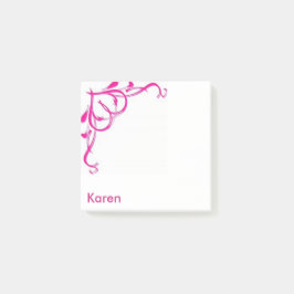 Herzwirbel Personalisiert - Post-it Klebezettel