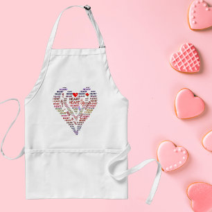 Herzworte Schürze