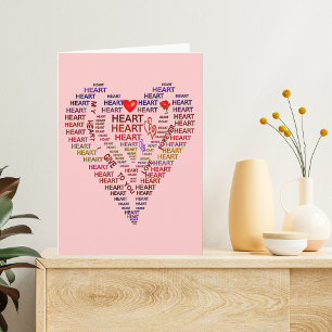 Herzwörter Feiertagskarte