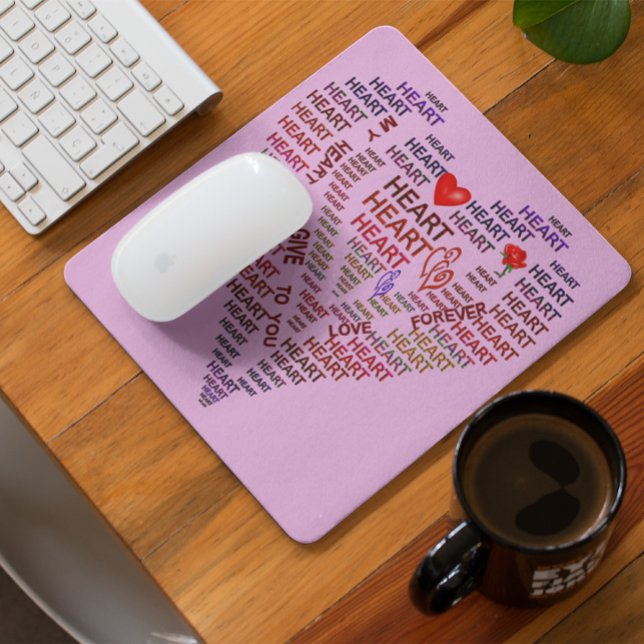 Herzwörter Mousepad (Von Creator hochgeladen)