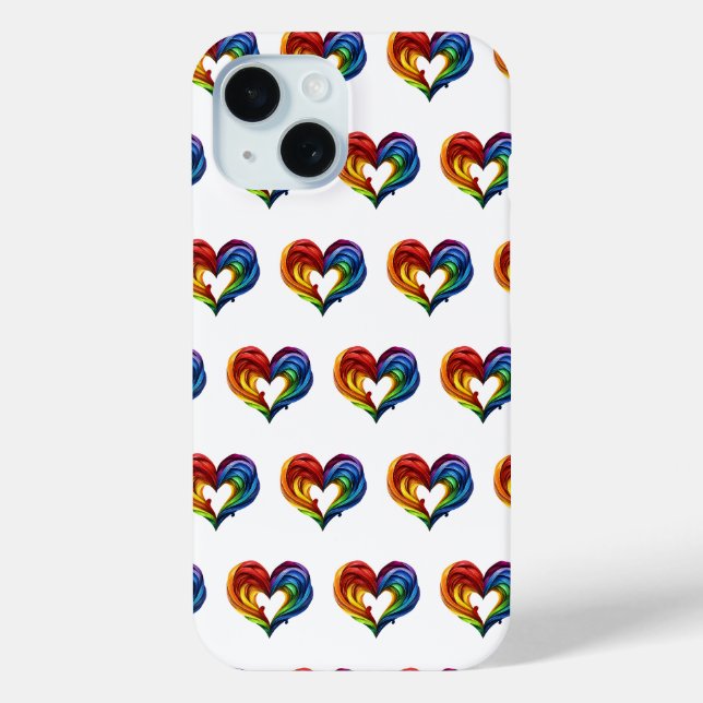 Herzwurganfarben Case-Mate iPhone Hülle (Rückseite)