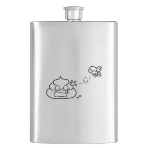 Herzzerbrochen Kack - Brootsch the PooPoo Flachmann