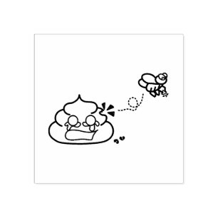 Herzzerbrochen Kack - Brootsch the PooPoo Gummistempel