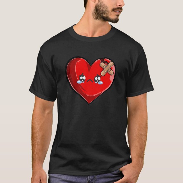 Herzzerrüttete Liebe traurig, Frauen zu zerbrechen T-Shirt (Vorderseite)