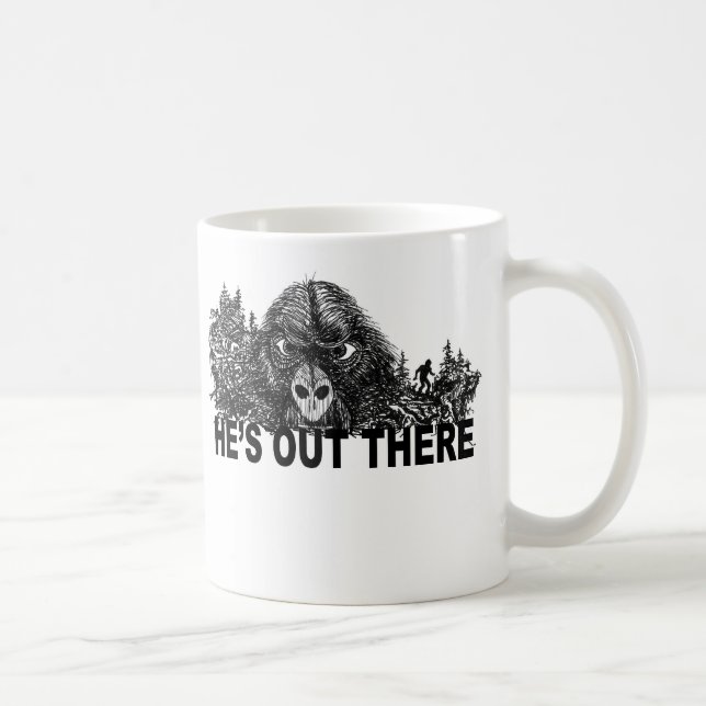 HEs DORT DRAUSSEN Kaffee-Tasse Kaffeetasse (Rechts)