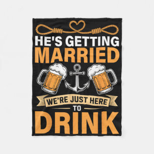 Hes Getried Funny Trauzeugen Bachelor Party Fleecedecke