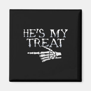 Hes Meine Leckerei Skeleton Matching Couple Hallow Magnet