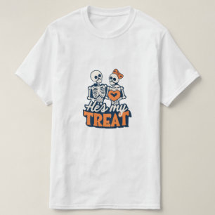 Hes Meine Leckerei Skeleton Matching Couple Hallow T-Shirt