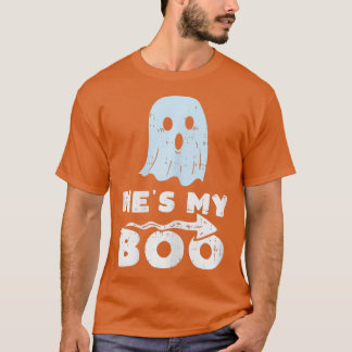 Hes My Boo Cute Matching Pärchen Halloween (2) T-Shirt